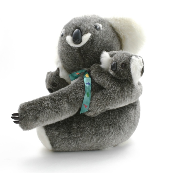 Koala Mom and 2 Babies Stuffed Animal Plush Toy - Picture 4 of 7